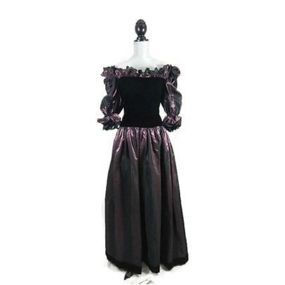 Albert Capraro Dresses & Skirts - Vintage Goth Steampunk 80s Prom Dress Cosplay